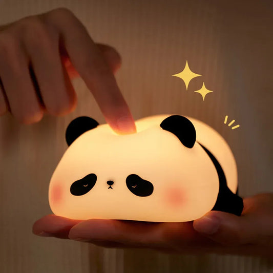 Cute Panda Night Light | Silicone Soft Lamp