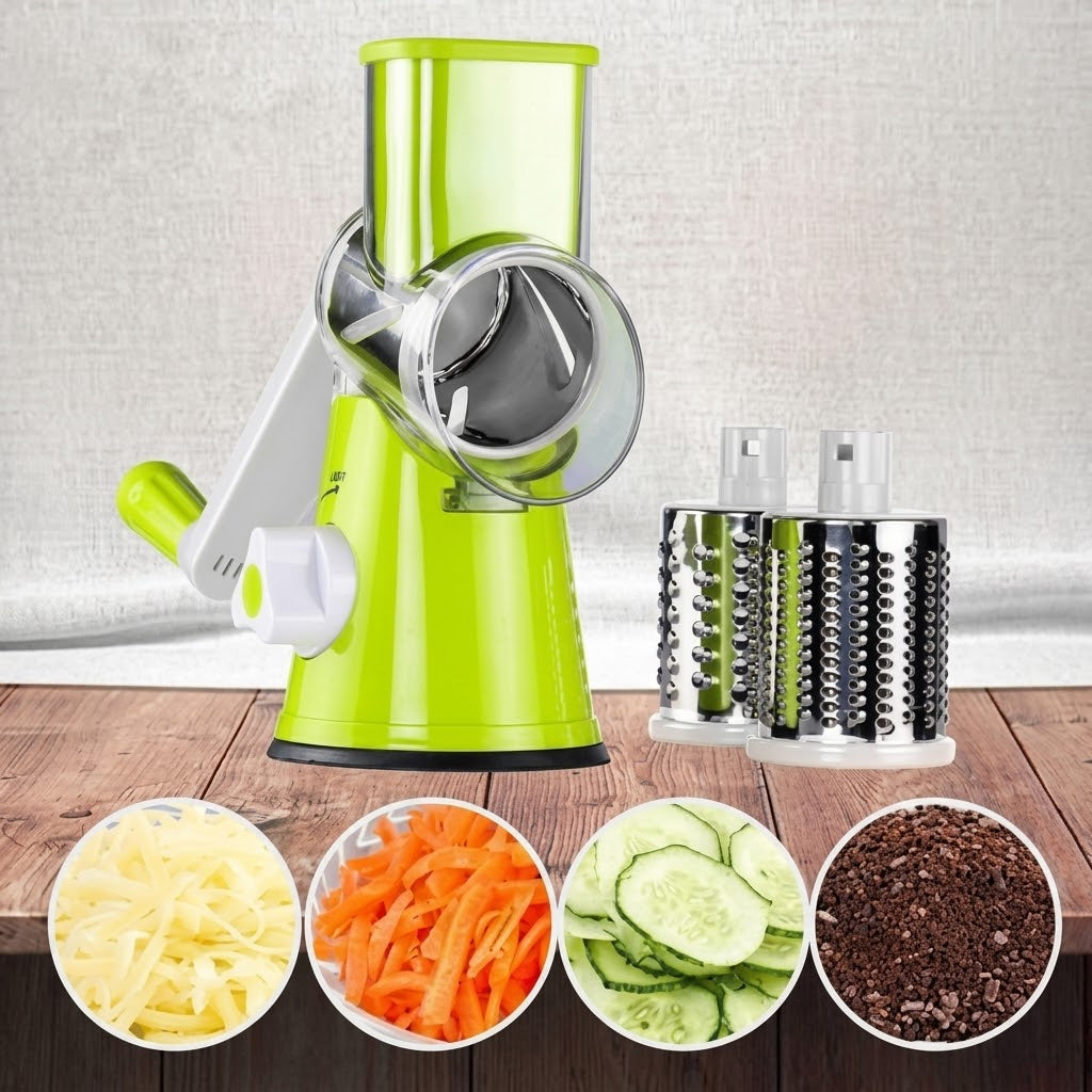 Manual Vegetable Drum cutter Slicer Multifunctional Round Slicer