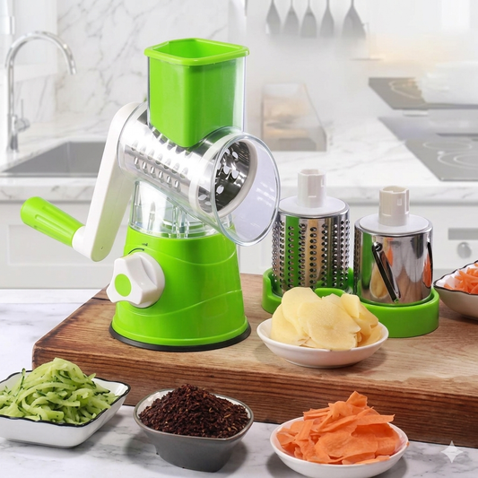 Manual Vegetable Drum cutter Slicer Multifunctional Round Slicer