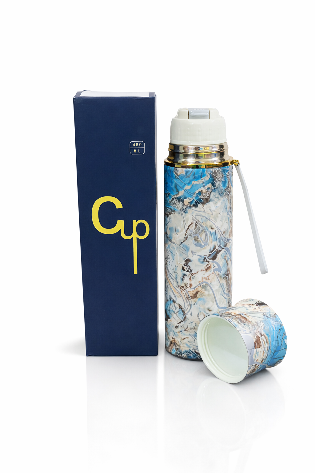 Stylish Printed Water Bottle 650ML – Leak Proof Stainless Steel