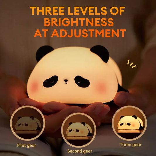 Cute Panda Night Light | Silicone Soft Lamp