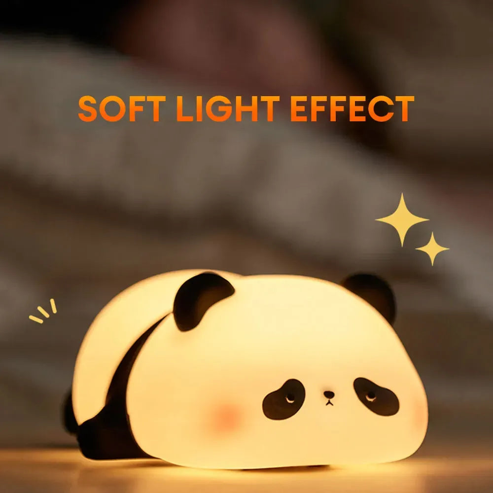 Cute Panda Night Light | Silicone Soft Lamp