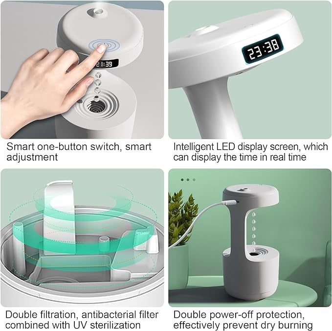 Antigravity Water Drop Humidifier